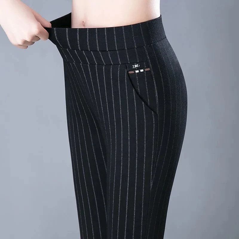 Isabella | Sleek High Waist Black Leggings with Faux Pocket - Lumina