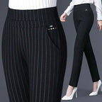 Isabella | Sleek High Waist Black Leggings with Faux Pocket - Lumina