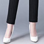Isabella | Sleek High Waist Black Leggings with Faux Pocket - Lumina