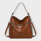 Isabella | Slouchy Black Shoulder Bag with Versatile Straps - Lumina