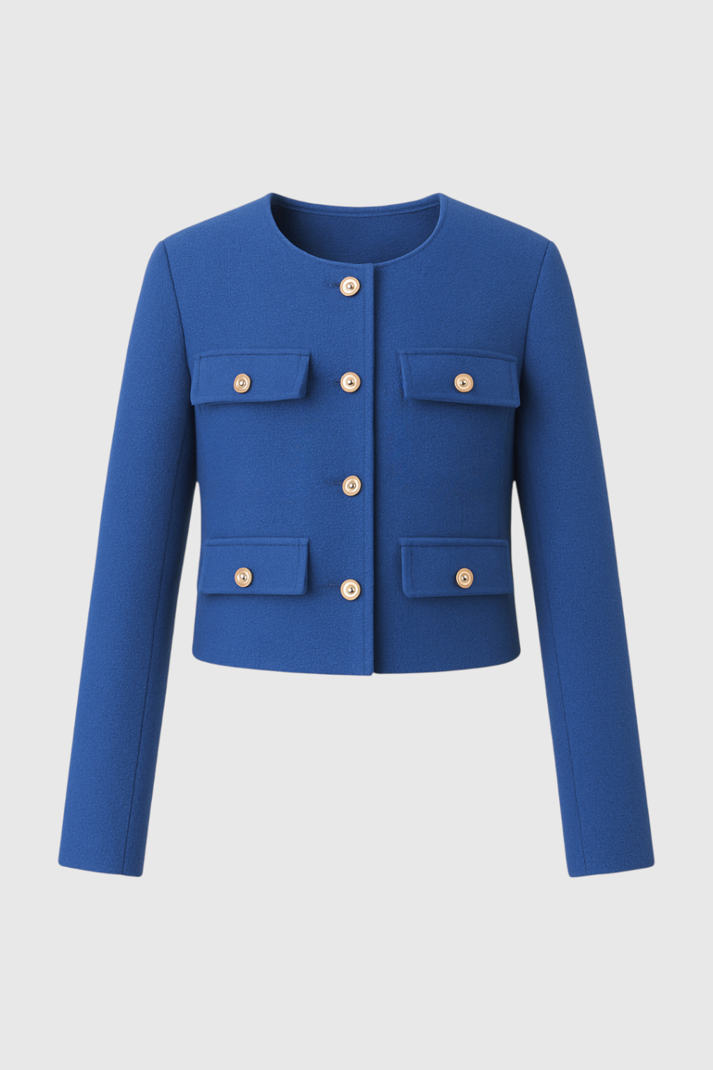 Isabella | Stylish Blue Winter Jacket with Versatile Design - Lumina