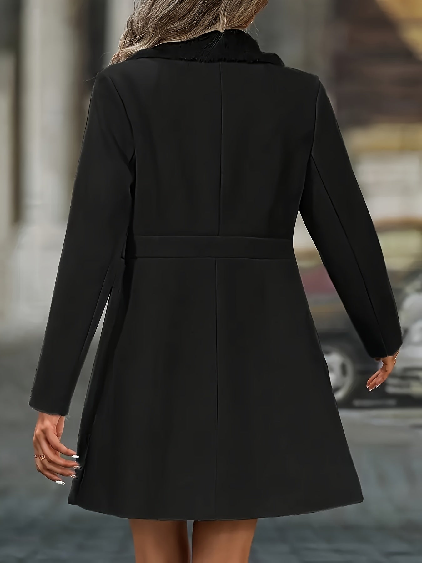 Isabella | Tailored A-Line Coat with Classic Lapels - Lumina