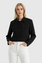 Isabella | Trendy Cropped Jacket with Tailored Fit - Lumina