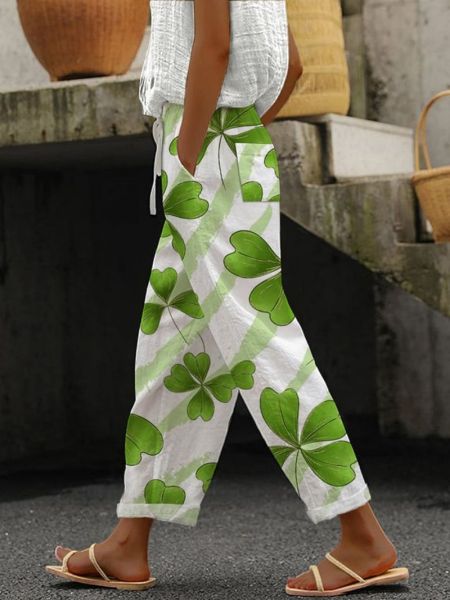 Isabella | Vibrant Cropped Trousers with Flattering Fit - Lumina
