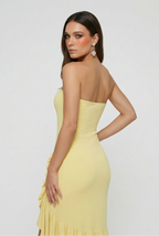 Isabella | Vibrant Off-Shoulder Dress with Ruffle Detail - Lumina
