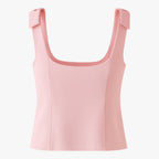 Isabella | Vibrant Pink Cami Top with Playful Bow Detail - Lumina