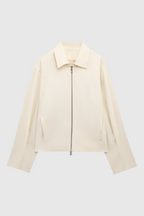 Isabella | Vibrant Yellow Casual Bomber Jacket with Zipper - Lumina