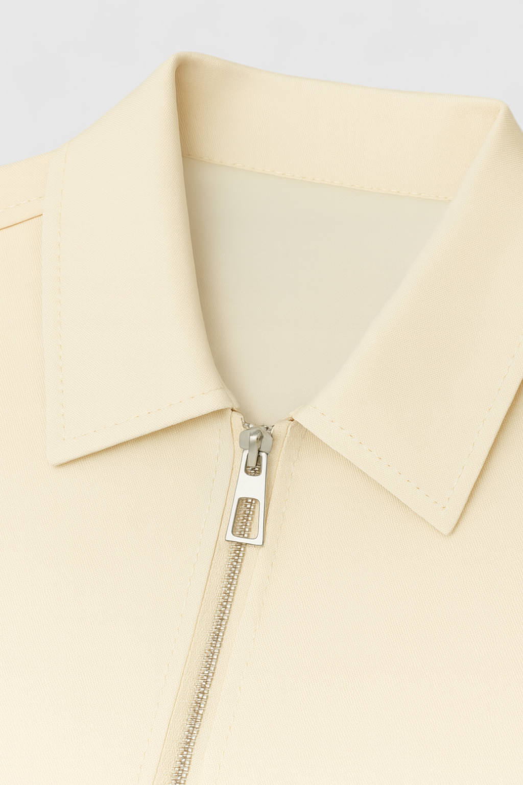 Isabella | Vibrant Yellow Casual Bomber Jacket with Zipper - Lumina