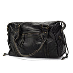 Isabella | Vintage-Inspired Black Handbag with Spacious Design - Lumina
