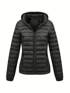 Isla | Lightweight Quilted Hooded Puffer Jacket with Fleece Lining - Lumina