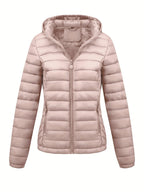 Isla | Lightweight Quilted Hooded Puffer Jacket with Fleece Lining - Lumina