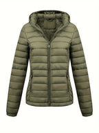 Isla | Lightweight Quilted Hooded Puffer Jacket with Fleece Lining - Lumina