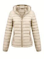 Isla | Lightweight Quilted Hooded Puffer Jacket with Fleece Lining - Lumina