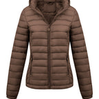 Isla | Lightweight Quilted Hooded Puffer Jacket with Fleece Lining - Lumina