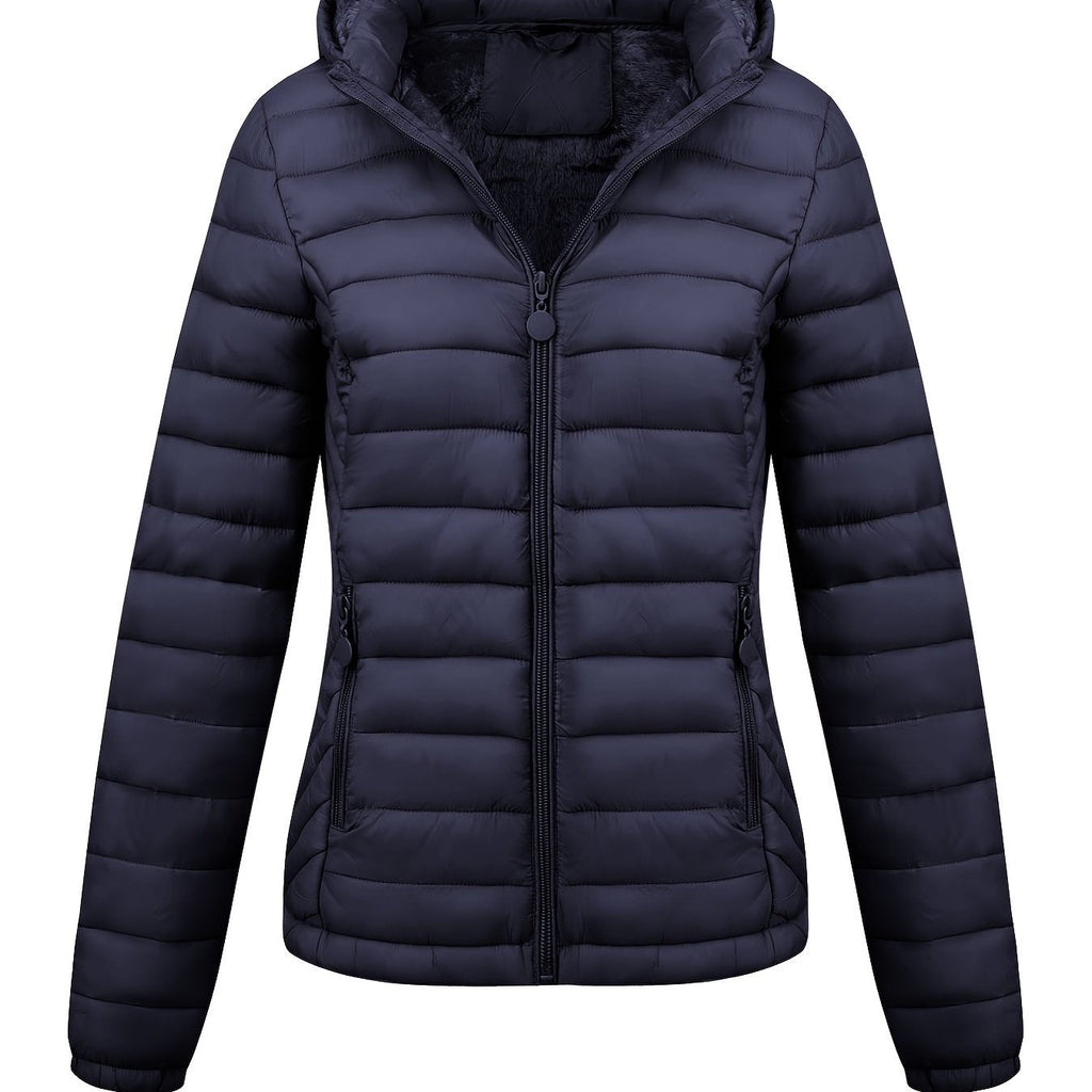 Isla | Lightweight Quilted Hooded Puffer Jacket with Fleece Lining - Lumina