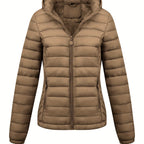 Isla | Lightweight Quilted Hooded Puffer Jacket with Fleece Lining - Lumina