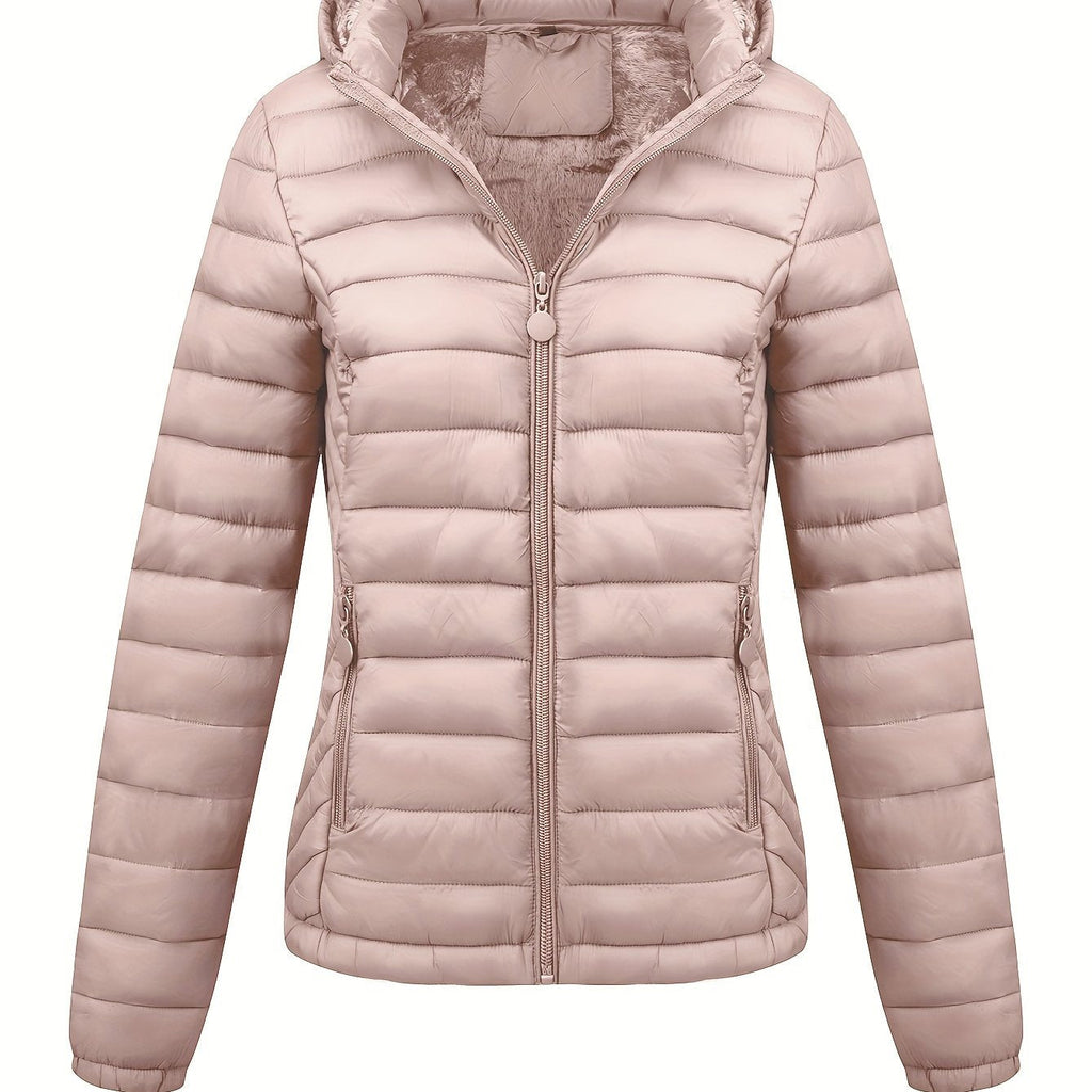 Isla | Lightweight Quilted Hooded Puffer Jacket with Fleece Lining - Lumina