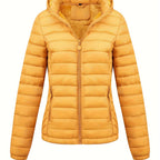 Isla | Lightweight Quilted Hooded Puffer Jacket with Fleece Lining - Lumina