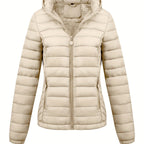 Isla | Lightweight Quilted Hooded Puffer Jacket with Fleece Lining - Lumina