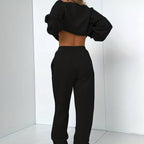 Jenna | Relaxed Minimalist Sweat Set with Jogger Pants - Lumina
