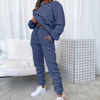 Jenna | Relaxed Minimalist Sweat Set with Jogger Pants - Lumina