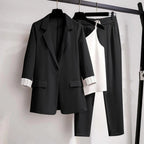 Joanna | Tailored Blazer, Sleek Pants & Versatile Top - 2 Piece Matching Outfit - Lumina