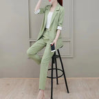 Joanna | Tailored Blazer, Sleek Pants & Versatile Top - 2 Piece Matching Outfit - Lumina