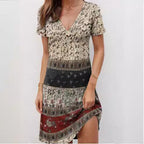 Kira | Mini Dress Relaxed Patchwork Boho - Lumina