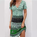 Kira | Mini Dress Relaxed Patchwork Boho - Lumina