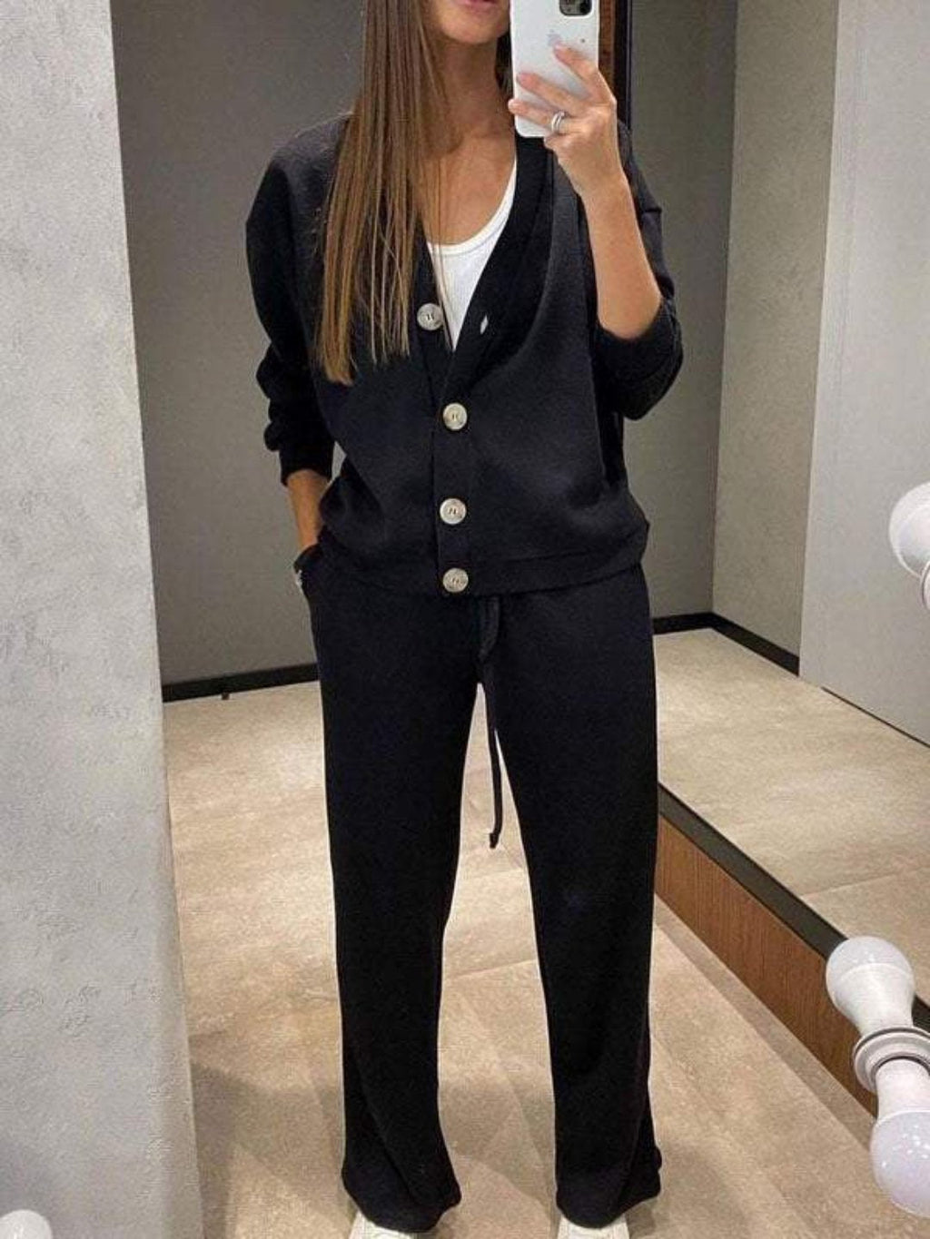 Kylie | Relaxed Cardigan and Drawstring Pants Set - Lumina