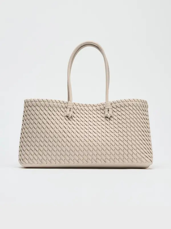 Lindsay | Elegant Woven Design Tote Bag with Ample Space - Lumina