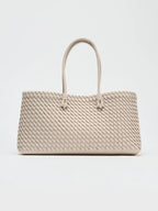 Lindsay | Elegant Woven Design Tote Bag with Ample Space - Lumina