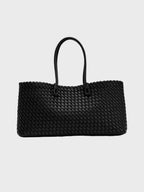 Lindsay | Elegant Woven Design Tote Bag with Ample Space - Lumina