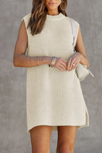 Nova | Knitted Sweater Dress Sleeveless - Lumina