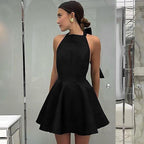 Alexandrine | Halter Neck Dress - Lumina