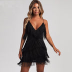 Kai | Mini Dress with Fringed Detailing - Lumina