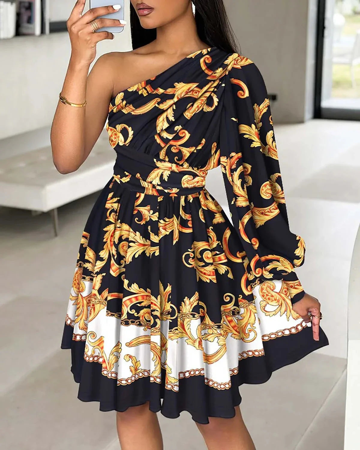 Valeria Celestine | A-Line Dress - Lumina