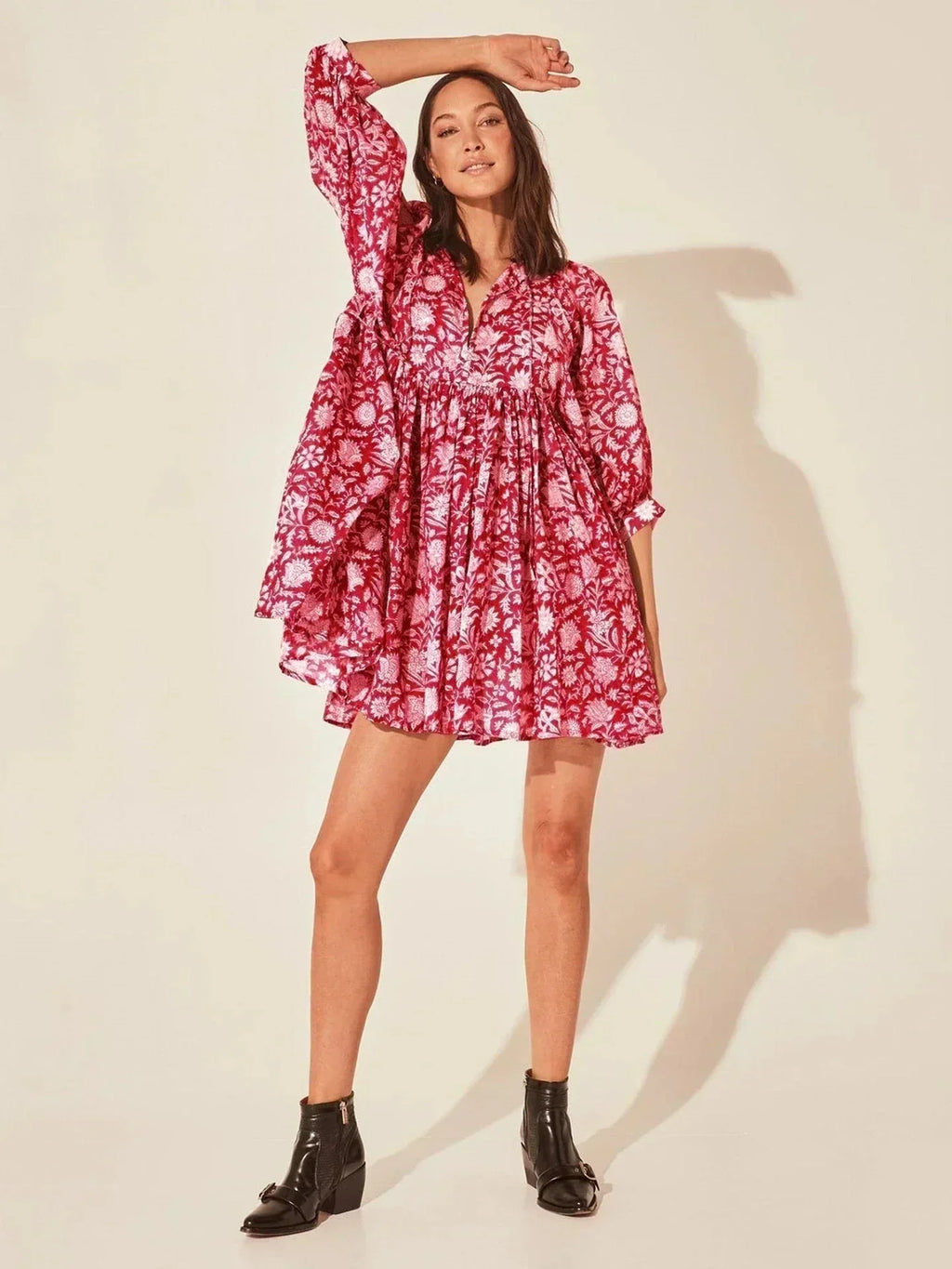 Aurora Flow Boho Floral | Women's Dress - Lumina