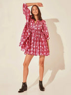 Aurora Flow Boho Floral | Women's Dress - Lumina