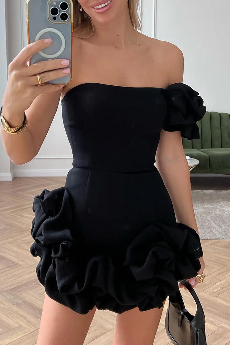 Aurelia | One-Shoulder Mini Dress - Lumina