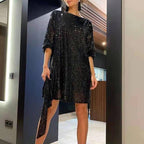 Aria Sapphire | Sequin Mini Dress - Lumina