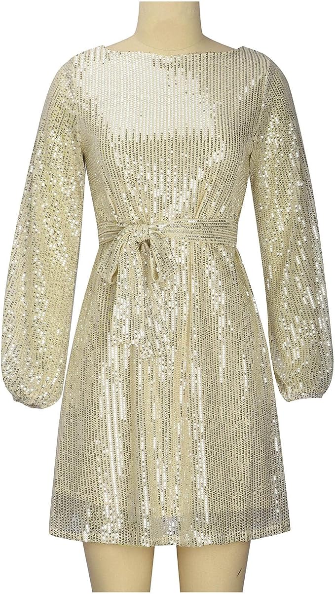 Aria Sapphire | Sequin Mini Dress - Lumina