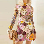 Nova | Mini Dress Floral Embroidery - Lumina