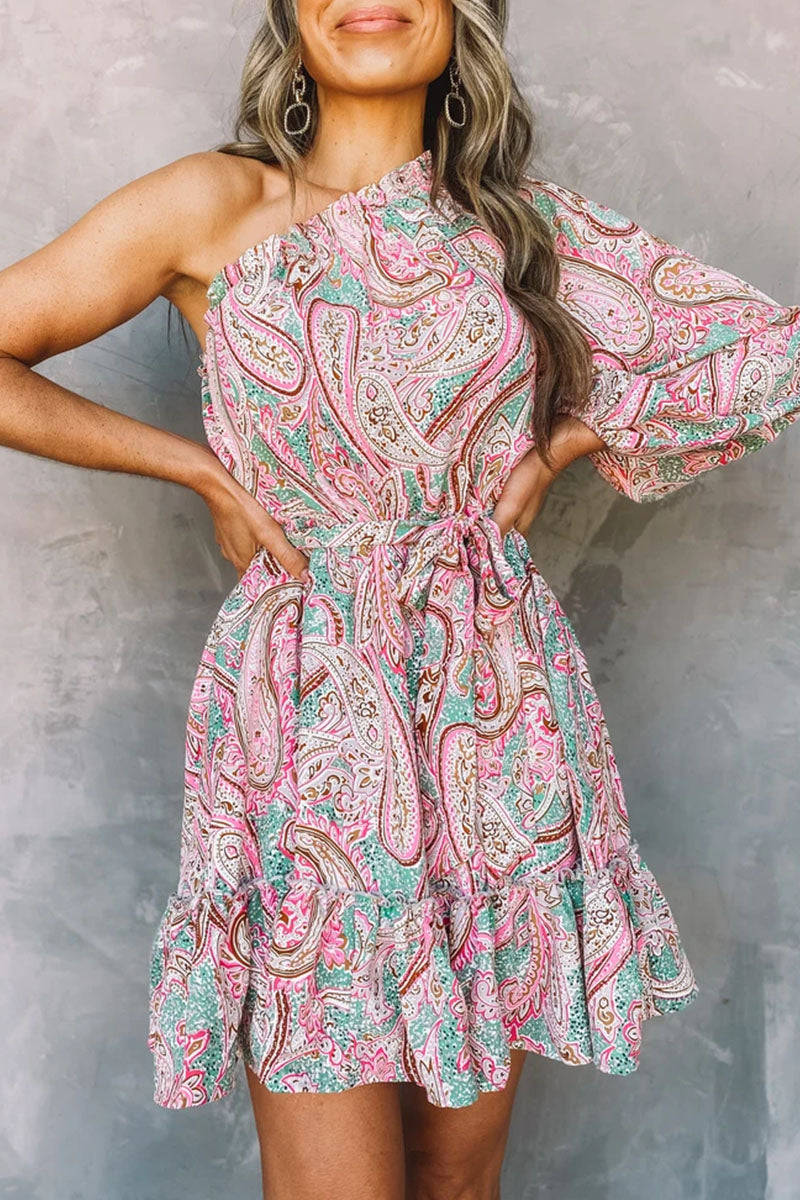 Astra | One-Shoulder Mini Dress - Lumina