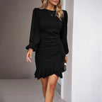 Nova | Fitted Wrap Style Mini Dress - Lumina