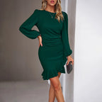 Nova | Fitted Wrap Style Mini Dress - Lumina