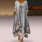 Aurelia | Casual Long Sleeve Dress - Lumina
