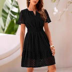 Elara | A-Line Dress Midi Length - Lumina