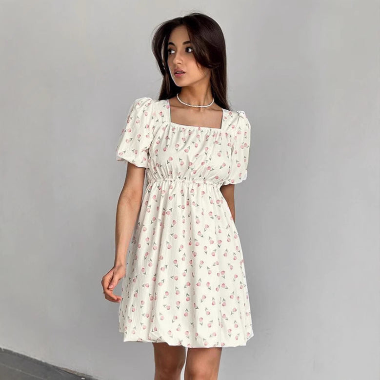 Seraphina | Floral Mini A-Line Dress - Lumina