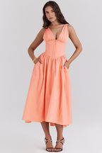 Nova | Evening Dress Sleeveless V-Neck - Lumina